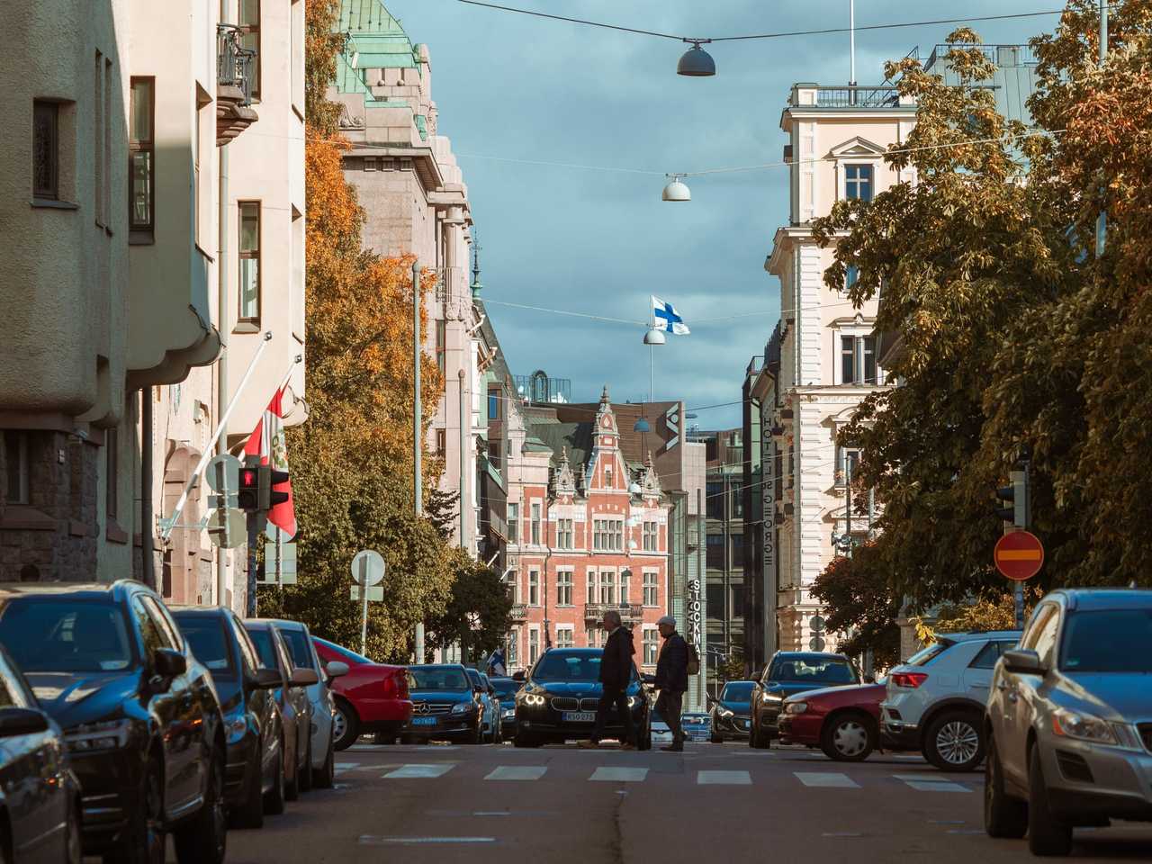 Katukuva Helsingistä.