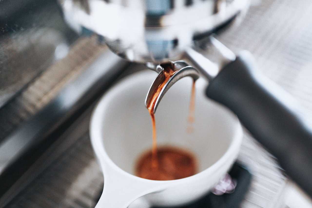 Espressomaskin gör en god espresso